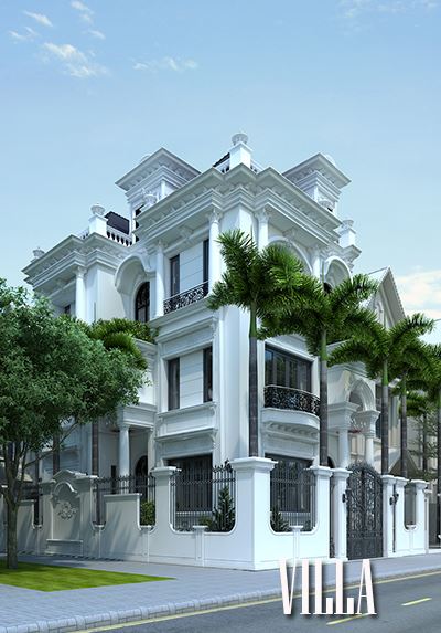 Thiết kế kiến trúc biệt thự tại Hà Nội